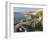 Fishing village Ericeira. The old harbor and beach Praia dos Pescadores. Portugal-Martin Zwick-Framed Photographic Print