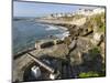 Fishing village Ericeira. The old harbor and beach Praia dos Pescadores. Portugal-Martin Zwick-Mounted Photographic Print
