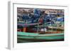 Fishing Village in Sihanoukville Port, Sihanouk Province, Cambodia, Indochina, Southeast Asia, Asia-Richard Cummins-Framed Photographic Print