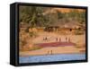 Fishing Village, Lake Tanganyika, Mahale Mountain, Tanzania-Marilyn Parver-Framed Stretched Canvas