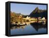 Fishing Village of Hamnoy, Moskenesoya, Lofoten Islands, Norway, Scandinavia, Europe-Gavin Hellier-Framed Stretched Canvas