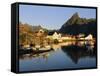 Fishing Village of Hamnoy, Moskenesoya, Lofoten Islands, Norway, Scandinavia, Europe-Gavin Hellier-Framed Stretched Canvas