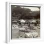 Fishing Village of Obatake on the Inland Sea, Looking North to the Terraced Rice Fields, Japan-Underwood & Underwood-Framed Photographic Print