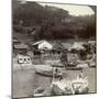 Fishing Village of Obatake on the Inland Sea, Looking North to the Terraced Rice Fields, Japan-Underwood & Underwood-Mounted Photographic Print