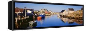 Fishing Village of Peggy's Cove, Nova Scotia, Canada-null-Framed Stretched Canvas