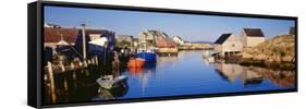 Fishing Village of Peggy's Cove, Nova Scotia, Canada-null-Framed Stretched Canvas