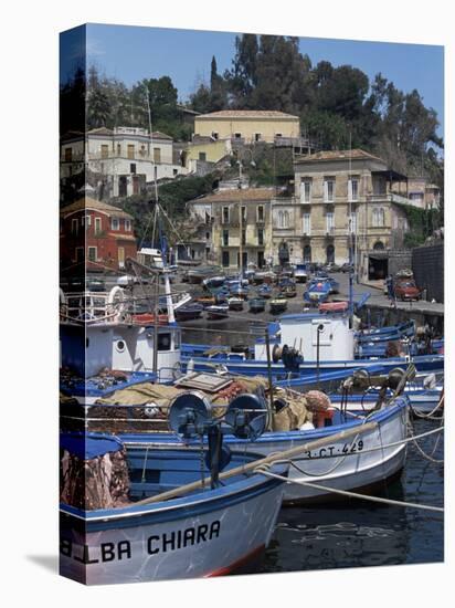 Fishing Village of Santa Maria La Scala, Sicily, Italy, Mediterranean-Sheila Terry-Stretched Canvas