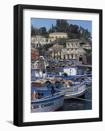 Fishing Village of Santa Maria La Scala, Sicily, Italy, Mediterranean-Sheila Terry-Framed Photographic Print