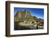 Fishing village on strandflat of Hamnoy, Reinefjorden Islands, Lofoten-Tony Waltham-Framed Photographic Print