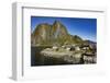 Fishing village on strandflat of Hamnoy, Reinefjorden Islands, Lofoten-Tony Waltham-Framed Photographic Print