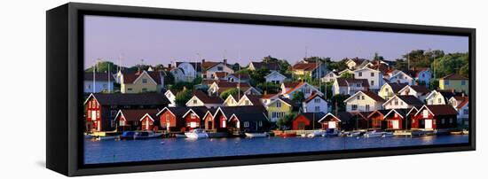 Fishing Village on the West Coast Fiskebaeckskil Sweden-null-Framed Stretched Canvas