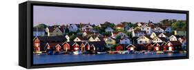 Fishing Village on the West Coast Fiskebaeckskil Sweden-null-Framed Stretched Canvas