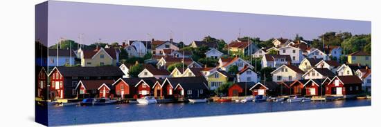 Fishing Village on the West Coast Fiskebaeckskil Sweden-null-Stretched Canvas