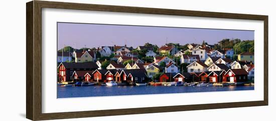Fishing Village on the West Coast Fiskebaeckskil Sweden-null-Framed Photographic Print