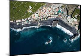 Fishing Village Playa Bombilla, La Palma, Aerial Picture, Canary Islands, Spain-Frank Fleischmann-Mounted Photographic Print