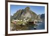 Fishing vllages on Reinefjorden, Andoya, Lofoten-Tony Waltham-Framed Photographic Print