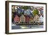 Fishing Warehouses in the Bryggen District-Doug Pearson-Framed Photographic Print