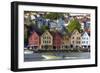 Fishing Warehouses in the Bryggen District-Doug Pearson-Framed Photographic Print