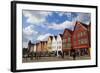 Fishing Warehouses in the Bryggen District-Doug Pearson-Framed Photographic Print