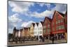 Fishing Warehouses in the Bryggen District-Doug Pearson-Mounted Photographic Print
