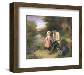 Fishing with Grandpa-George O'Neill-Framed Premium Giclee Print