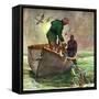 "Fishing with Nets," May 28, 1949-Mead Schaeffer-Framed Stretched Canvas
