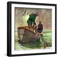 "Fishing with Nets," May 28, 1949-Mead Schaeffer-Framed Giclee Print