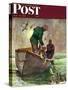 "Fishing with Nets," Saturday Evening Post Cover, May 28, 1949-Mead Schaeffer-Stretched Canvas