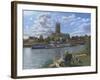 Fishing with Oscar - Doncaster Minster-Richard Harpum-Framed Art Print