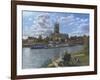 Fishing with Oscar - Doncaster Minster-Richard Harpum-Framed Art Print