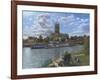 Fishing with Oscar - Doncaster Minster-Richard Harpum-Framed Art Print