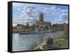 Fishing with Oscar - Doncaster Minster-Richard Harpum-Framed Stretched Canvas