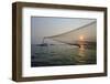 Fishing with Square Nets in Tam Giang Lagoon, Hue, Thua Thien Hue Province, Vietnam, Indochina-Nathalie Cuvelier-Framed Photographic Print