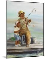 Fishing-Dianne Dengel-Mounted Giclee Print