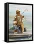 Fishing-Dianne Dengel-Framed Stretched Canvas