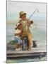 Fishing-Dianne Dengel-Mounted Giclee Print