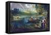 Fishing-Edouard Manet-Framed Stretched Canvas