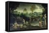 Fishing-Annibale Carracci-Framed Stretched Canvas