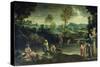 Fishing-Annibale Carracci-Stretched Canvas