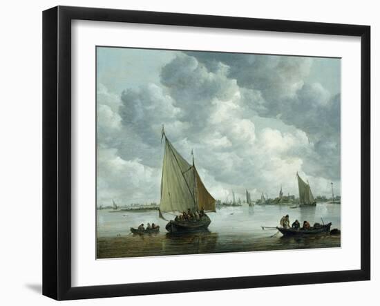 Fishingboat in an Estuary, 1655-Jan Van Goyen-Framed Giclee Print