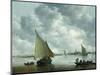 Fishingboat in an Estuary, 1655-Jan Van Goyen-Mounted Premium Giclee Print