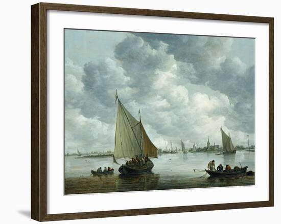 Fishingboat in an Estuary, 1655-Jan Van Goyen-Framed Giclee Print