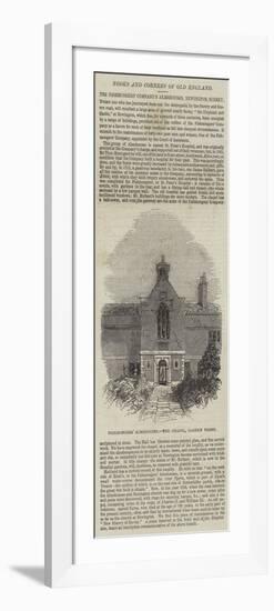 Fishmongers' Almshouses, the Chapel, Garden Front-null-Framed Premium Giclee Print