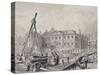 Fishmongers' Hall from North East, London, C1835-John Woods-Stretched Canvas