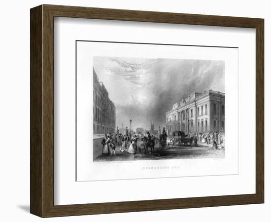 Fishmongers' Hall, London, 19th Century-J Woods-Framed Giclee Print