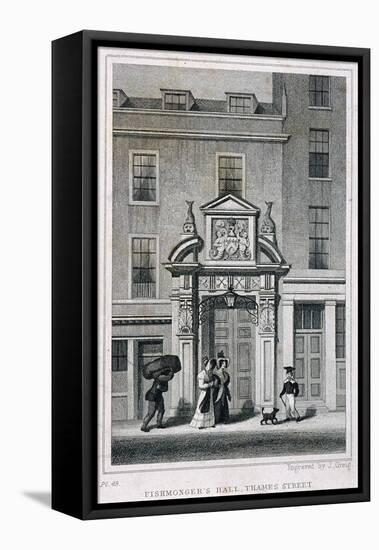 Fishmongers' Hall, Thames Street, London, C1835-John Greig-Framed Stretched Canvas