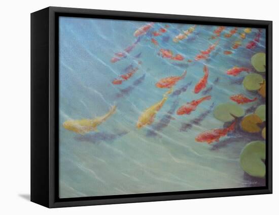 Fishpond-Lincoln Seligman-Framed Stretched Canvas