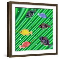 Fishtales IX-David Sheskin-Framed Giclee Print