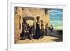 Fishwives in Lerici, 1860-Telemaco Signorini-Framed Giclee Print