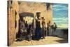 Fishwives in Lerici, 1860-Telemaco Signorini-Stretched Canvas